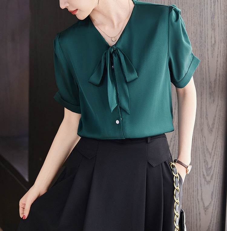 Women's Chiffon Shirt - Summer New Style Lightweight Elegant Top
