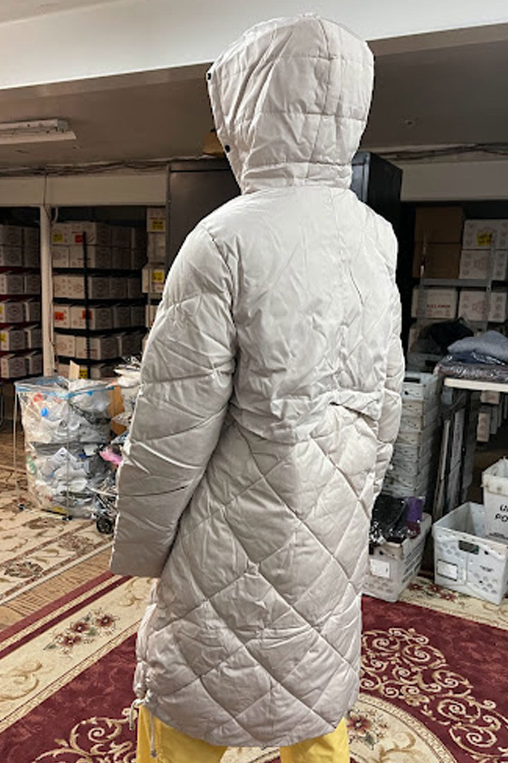 Women Pacifying Hooded Neck Zip Closure Nicely Designed Thick & Warm Winter Padded Jacket