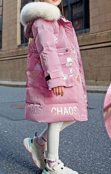Winter New-Style Girls’ Cotton-Padded Coat – Mid-Length Thickened Down-Cotton Winter Outerwear - RAC25JP3292GDRESS