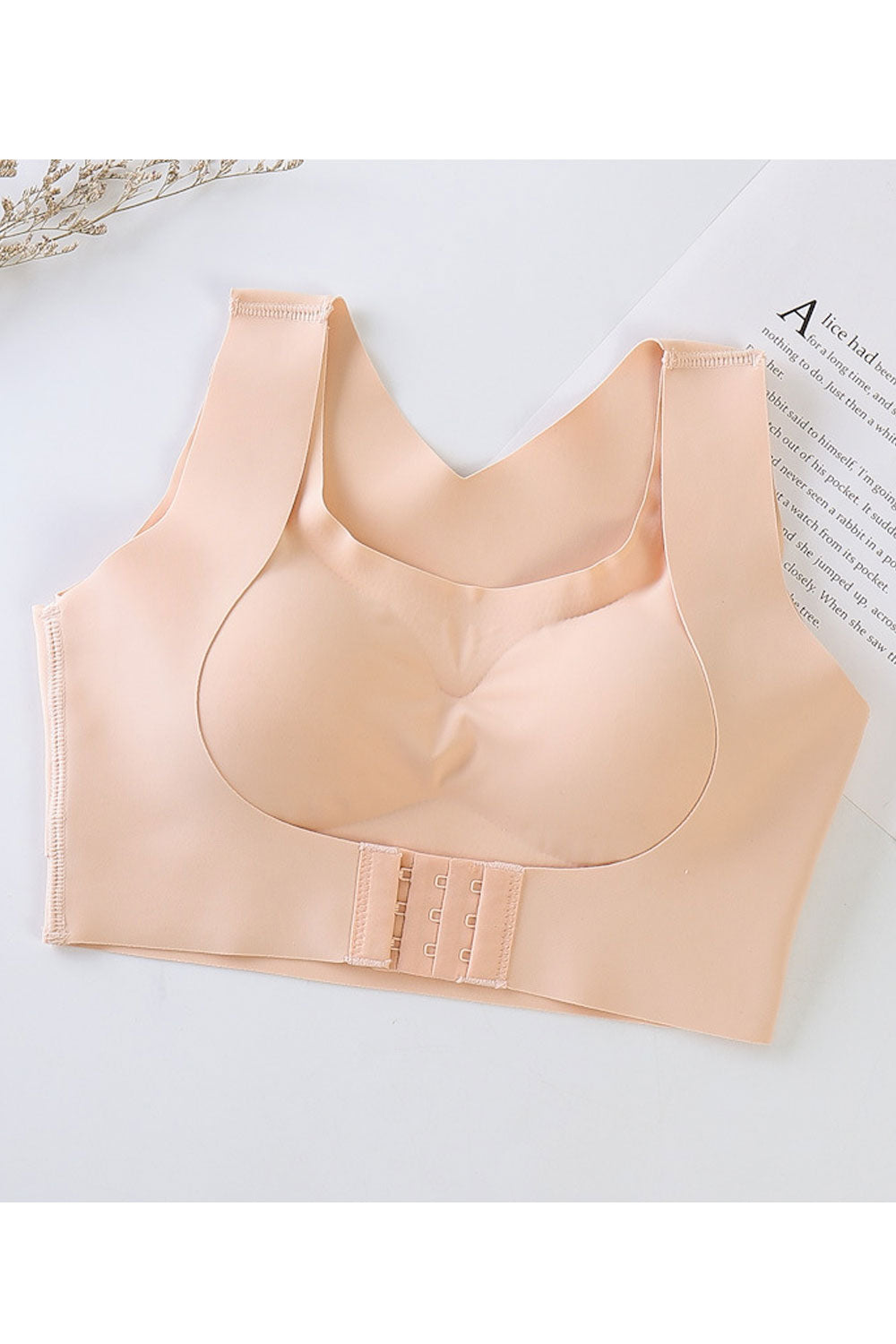 Women Front Closure Seamless Push up Bra