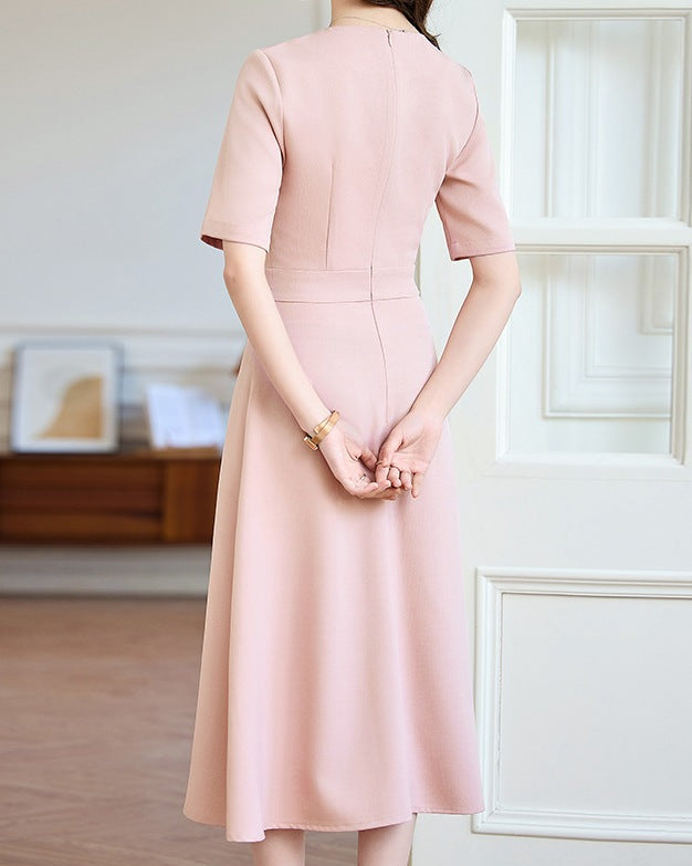Women’s V-Neck Short-Sleeved Summer Dress