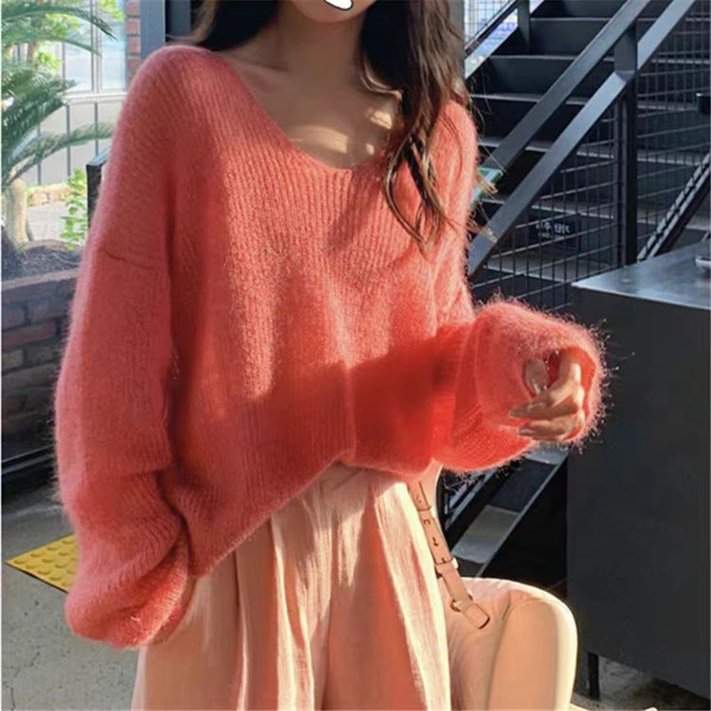 Women's Loose Fit Lazy-Style Early Autumn Sweater Jacket - Trendy New Cyber Fashion