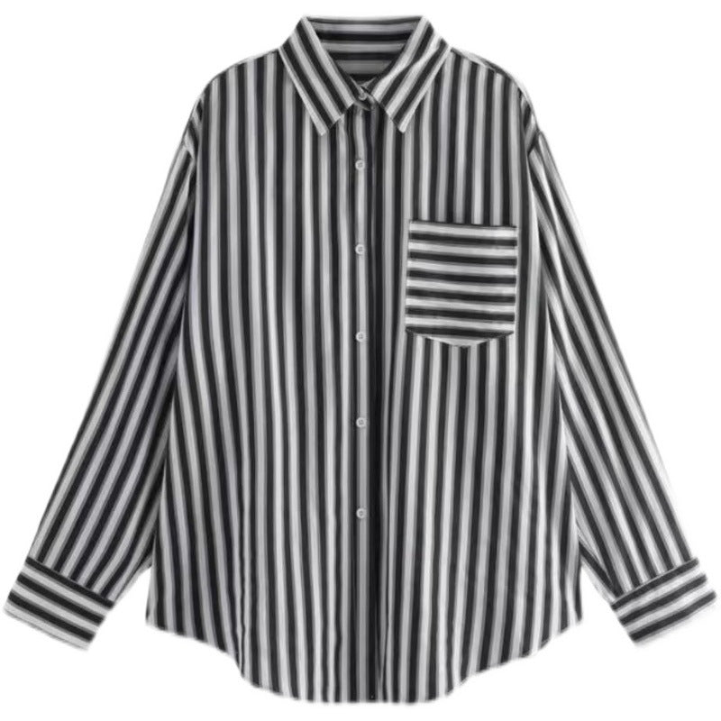 Women's Spring/Autumn Striped Shirt