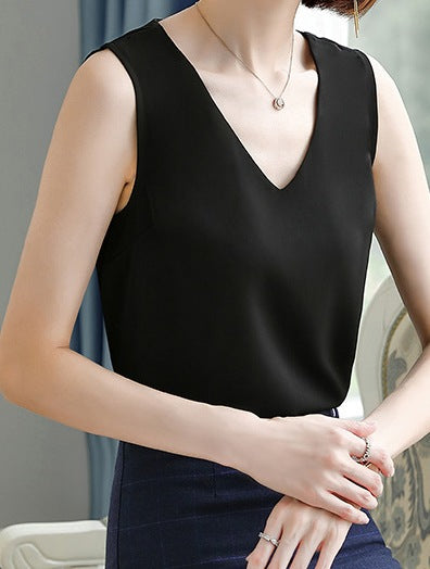 Women's Spring & Summer Sleeveless Professional Outerwear Top - Lightweight Office Layering Vest