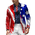 Men’s 3D Printed US Flag Casual Suit Set