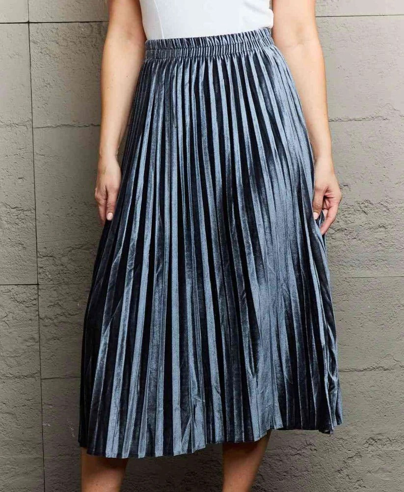 Women's Ninexis Accordion Pleated Flowy Midi Skirt