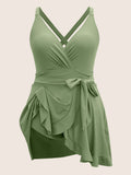 Women’s Plus Size One-Piece Swimsuit – Tummy Control, Slimming & Belly Covering Swimwear for Curvy Girls - RAC25JP2640WPSW