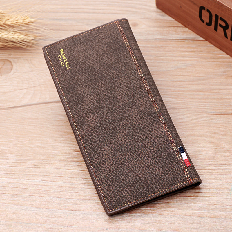 Men’s Clutch Wallet Long Wallet for Men – Large Capacity Bifold Organizer with Zipper Pocket & Card Slots