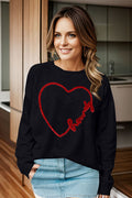 Women Round Neck Long Sleeve Sweater