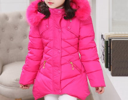 Girls' Puffer Hooded Jacket (15)