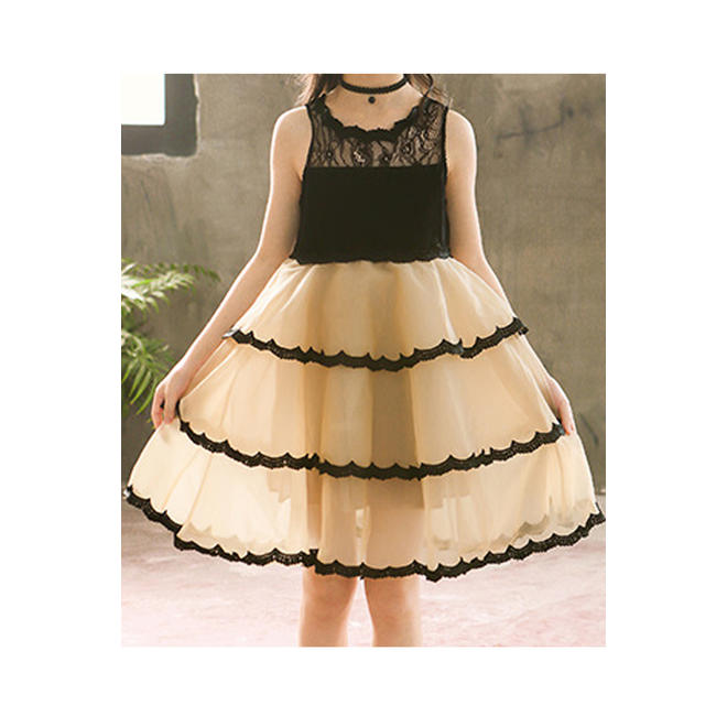 Kid Girl charming Multi layer Skirt Party Dress
