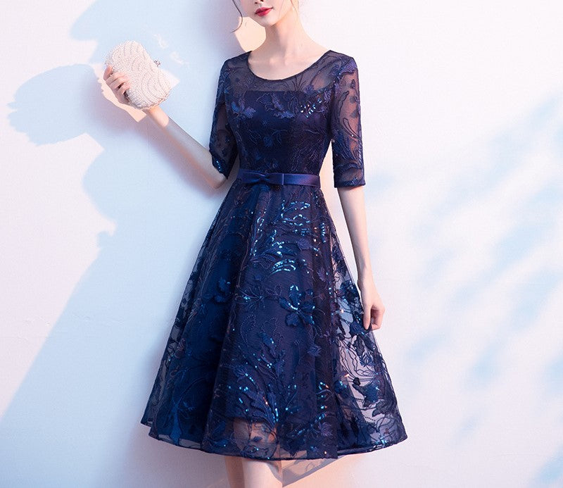Elegant Sapphire – High-End Luxury Blue Evening Dress for Women | Sophisticated Banquet, Wedding & Everyday Glamour