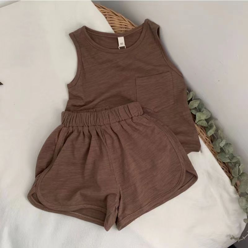 Summer Baby & Kids Striped Vest Top and Shorts Set - RAC26JP5396BATS