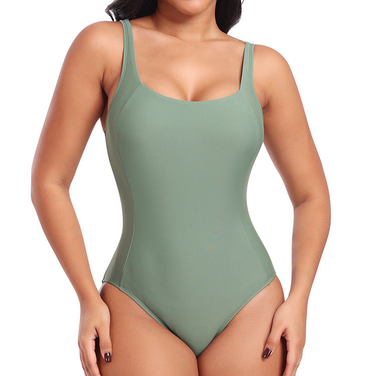Women's One-Piece Binding Bikini Swimsuit with Adjustable Straps and Modern Fit