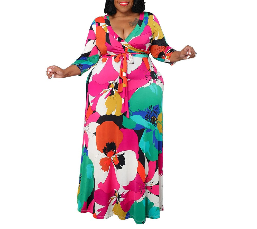 Elegant Tie-Waist Dress with Pockets – Slim Fit, Casual & Chic Style