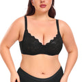 Women’s Plus Size Steel Ring Gather-Up Bra – Ultra-Thin Breathable Mesh Supportive Bra with Lift & Comfort