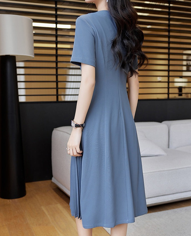 Women’s V-Neck Summer Goddess-Inspired A-Line Dress