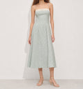 Spring and Summer New Chiffon Printed Suspender Backless Holiday Style Dress for Women
