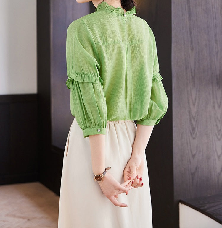 Women's Elegant Summer Shirt - New Fashion Lightweight Stylish Everyday Top