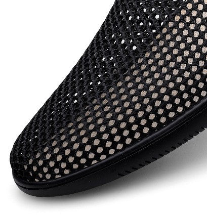 Mesh Half-Drag Toe Slippers