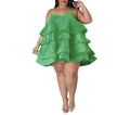 Women's Sleeveless Ruffled Dress with Adjustable Shoulder Straps – Summer Casual Flowy Sundress
