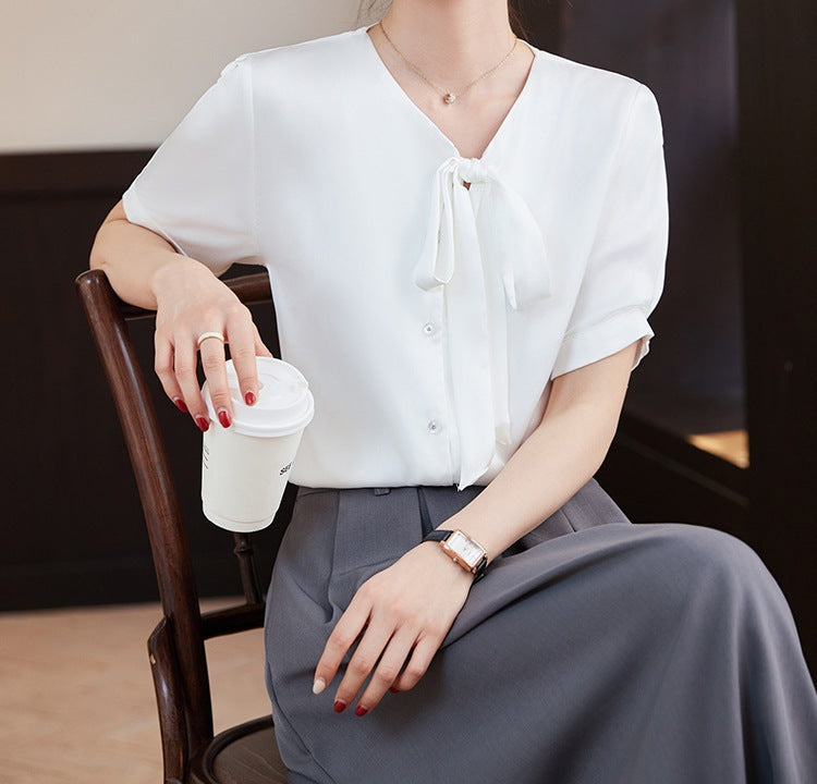 Women's Chiffon Shirt - Summer New Style Lightweight Elegant Top