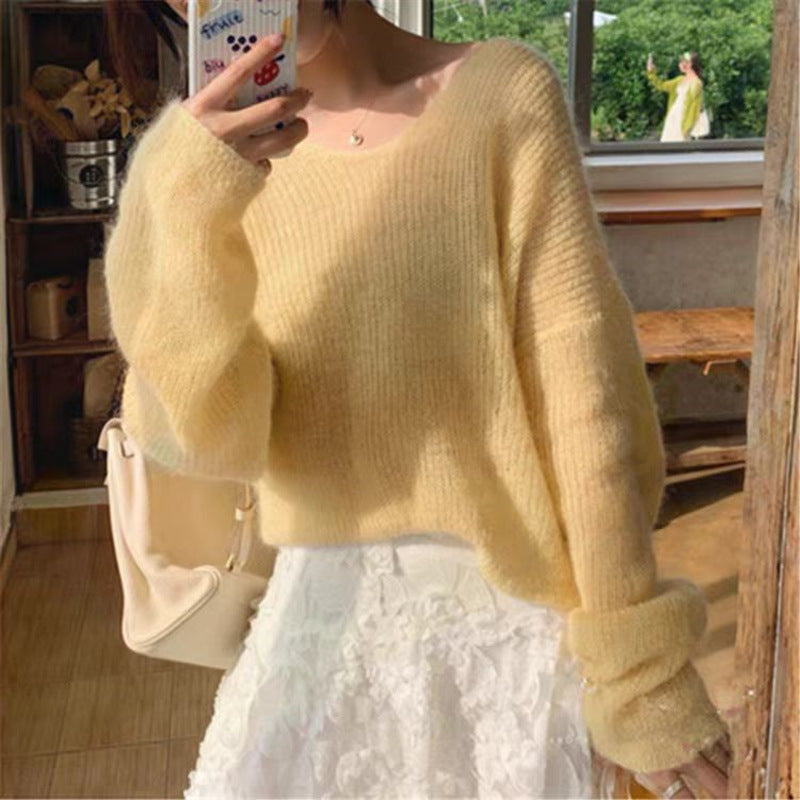 Women's Loose Fit Lazy-Style Early Autumn Sweater Jacket - Trendy New Cyber Fashion