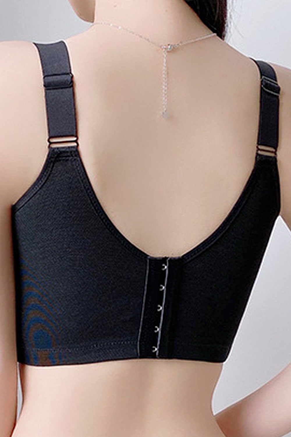 Women New Beautiful,Gathering, Adjustment Type, Fixed Shoulder Straps Back Five Rows of Buckles Traditional Shape Anti-Sagging T