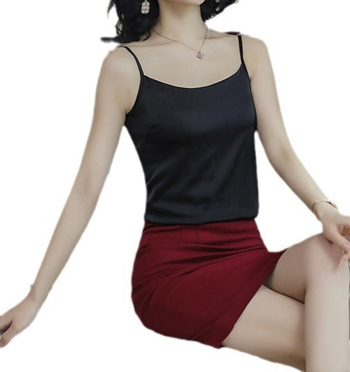 Women's Summer Chiffon Top - Lightweight Inner & Outer Wear Sleeveless Fashion Blouse
