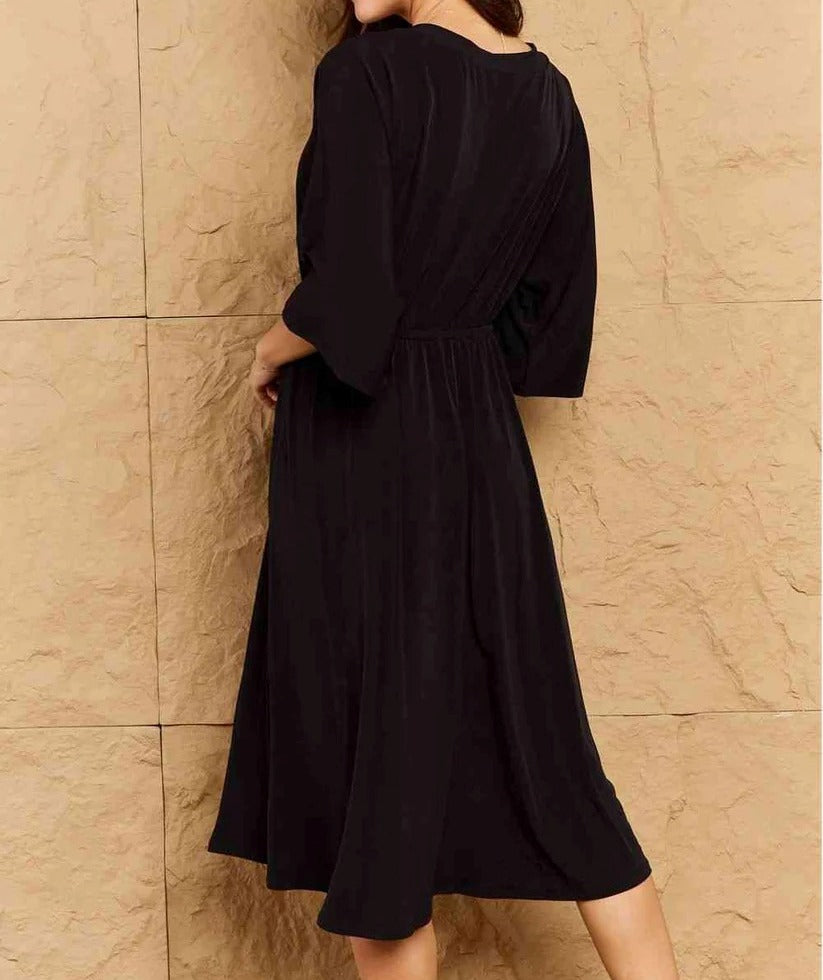 Women's OneTheLand Make Your Move Solid Surplice Midi Dress