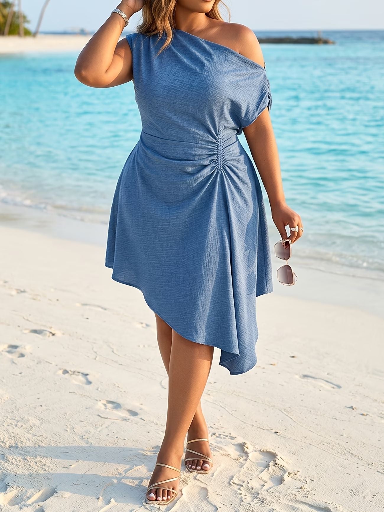 Women's Irregular Hem Casual Summer Dress