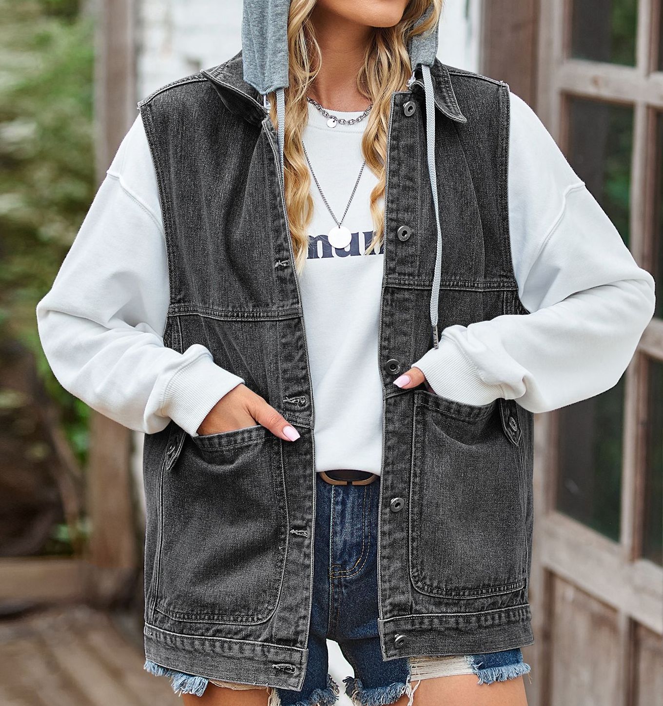 Women’s New Loose Denim Vest – Casual Sleeveless Jean Top