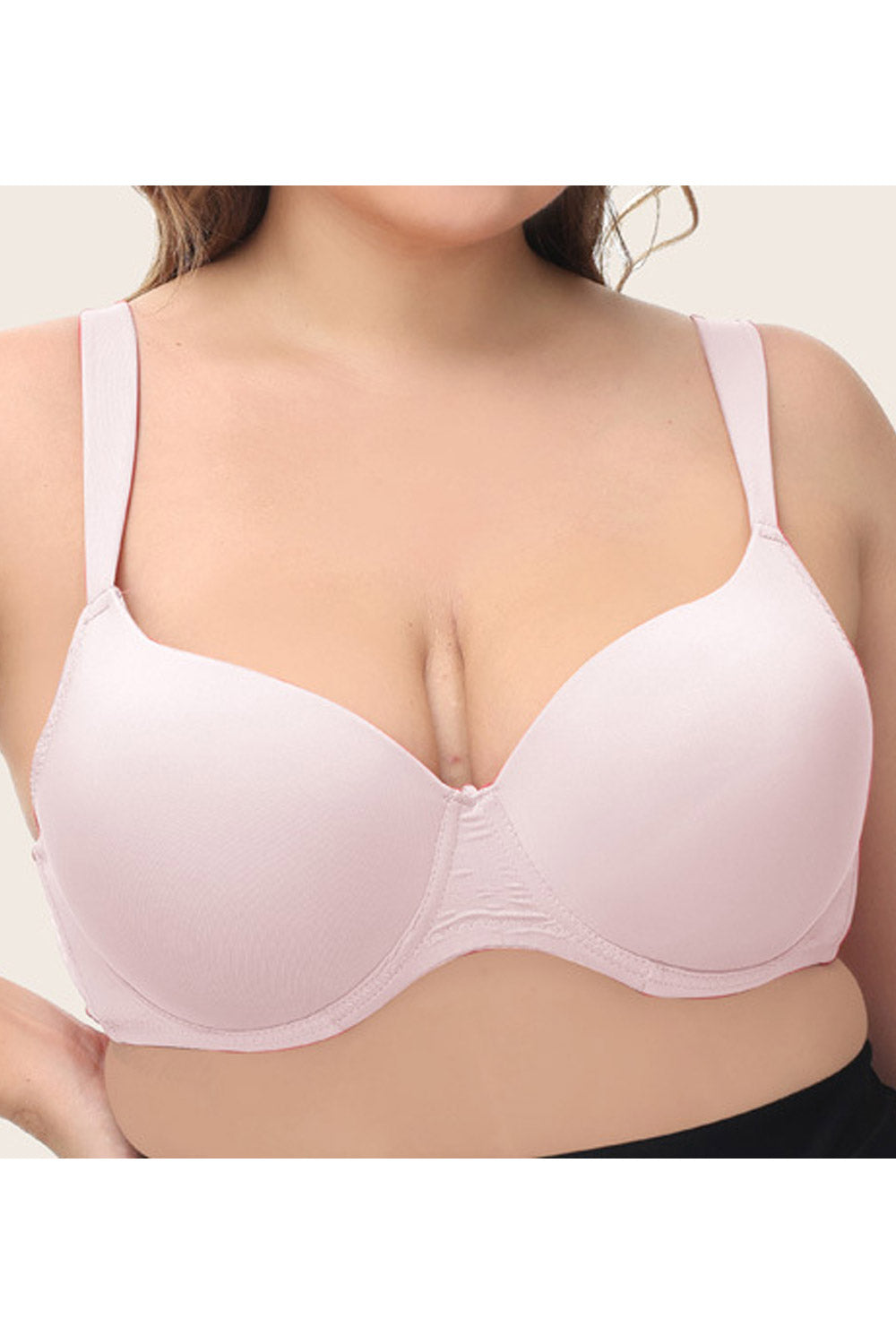 Women Plus Wide Sponge Wide Shoulder Strap Large Size Bra