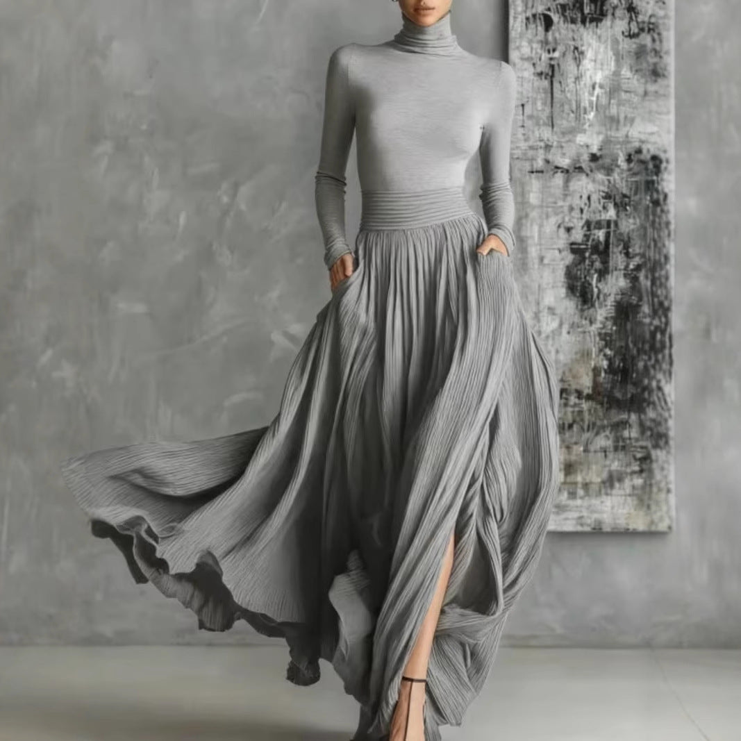 Women's Elegant Slim-Fit Two-Piece Dress Set