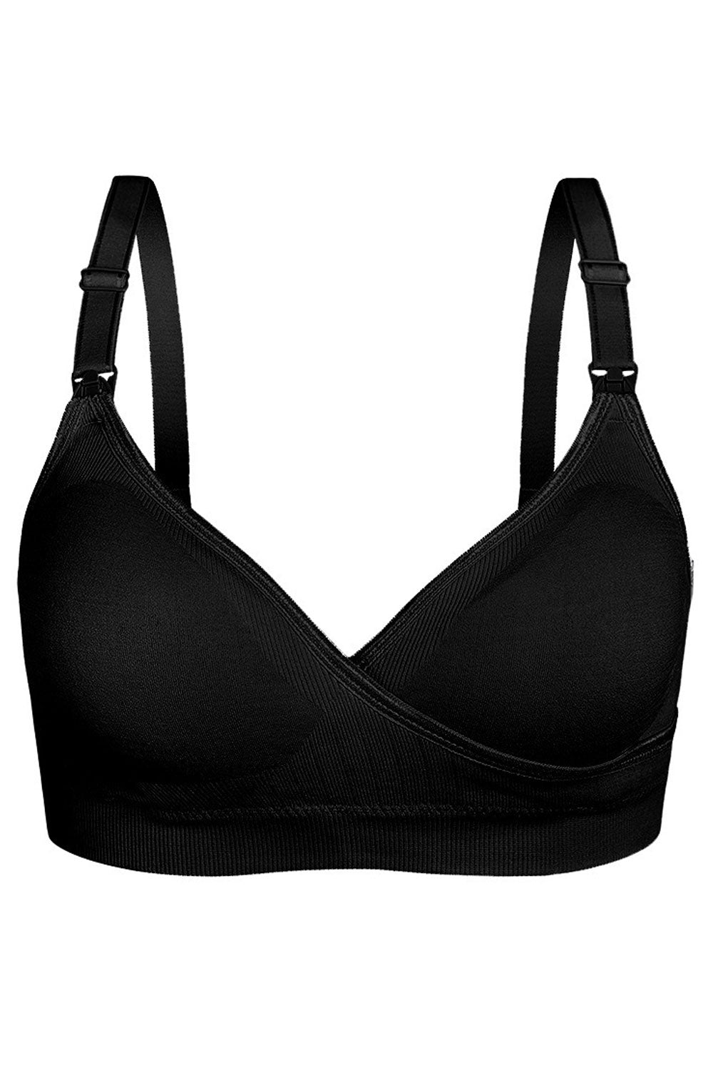 Women New Beautiful, Adjustment Gathered Seamless Front Buckle Cross Breastfeeding Detachable Double Shoulder Strap Back Four Ro