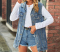 New Retro Denim Vest Jacket - Loose Casual Women's Trendy Streetwear