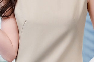 Women’s Sleeveless Suit Set with Inner Hip Dress