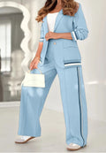Women's New Solid Color Ribbed 2-Piece Outfit