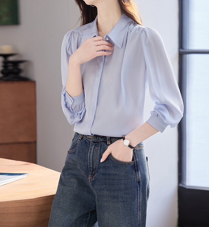 Women's Workwear Long Sleeve Top - New Spring & Autumn Office Essential
