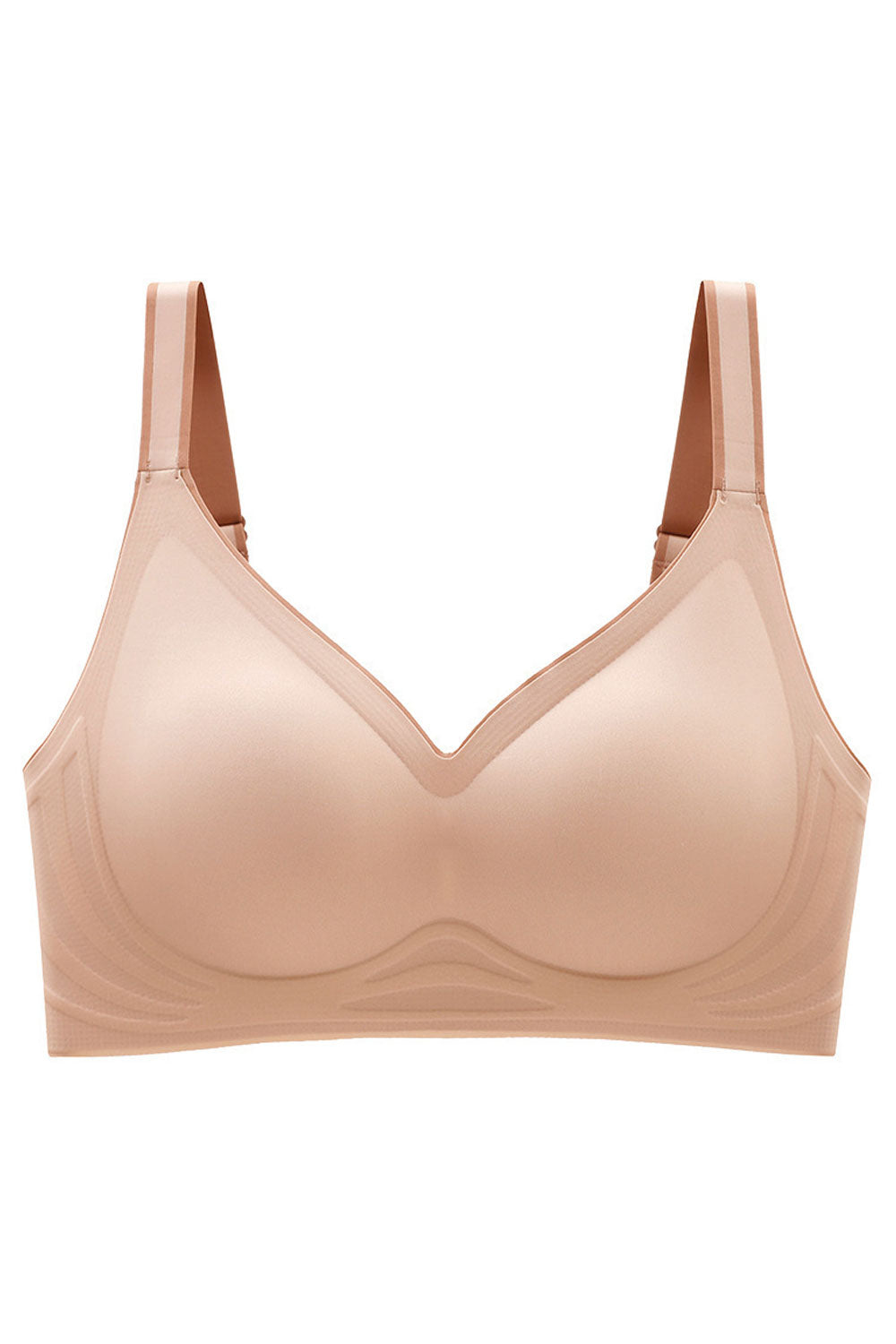 Women No Steet Ring Adjustable Latex Bra