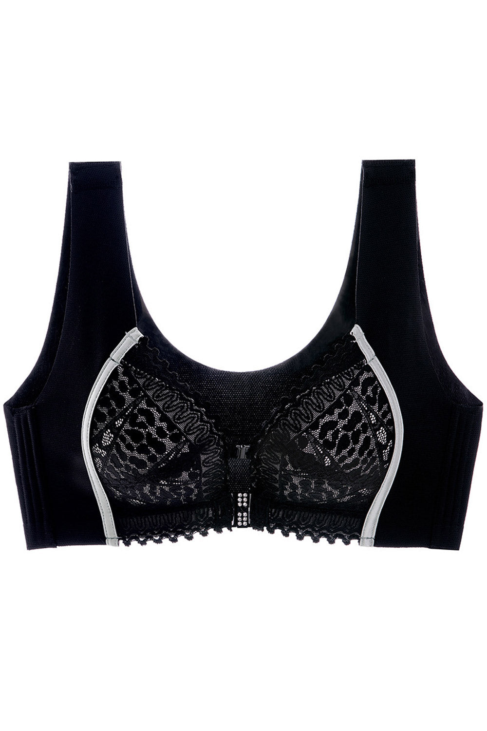 Women Plus Front Buckle Vest Style Cross-Border Double Push-up Bra