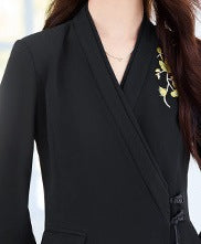 Elegant Women’s Autumn & Winter Three-Quarter Sleeve Mid-Length Dress