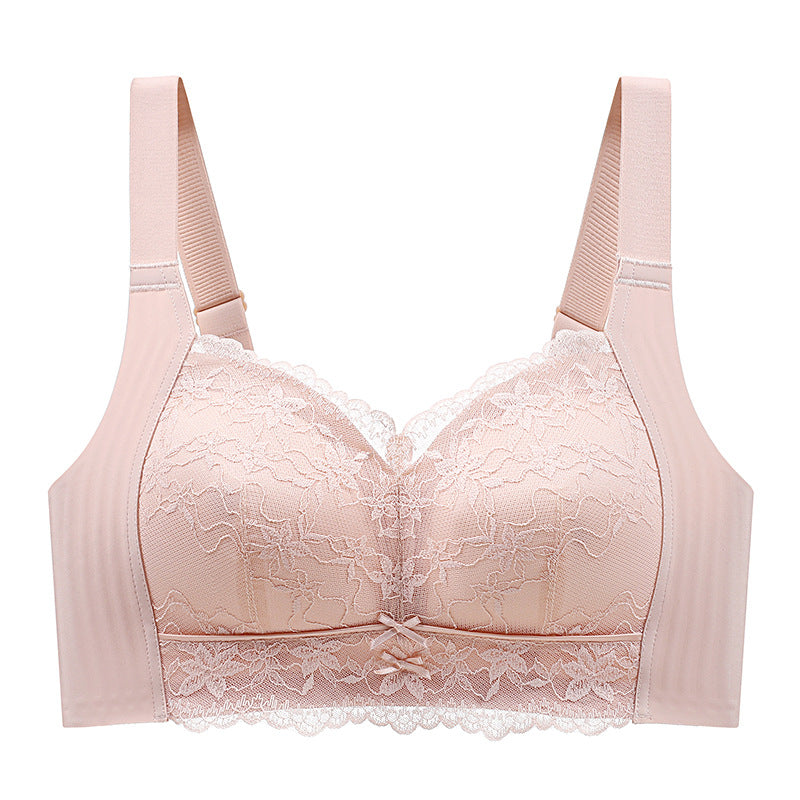 Jelly Soft Seamless Wireless Bra for Large Bust – Small Cup Look, Rimless Lightweight Support