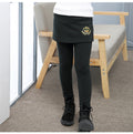 Kid Girl Charming Solid Color Body Fit Legging
