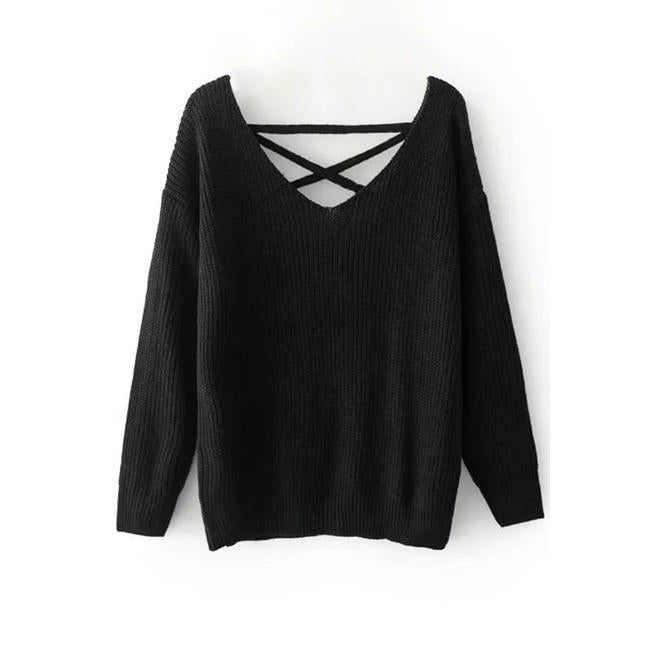 Women Chekered Plaid Pattern Long Sleeve Easy V-Neck Comfortable Warm Winter Pullover Casual Sweater