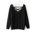 Women Chekered Plaid Pattern Long Sleeve Easy V-Neck Comfortable Warm Winter Pullover Casual Sweater