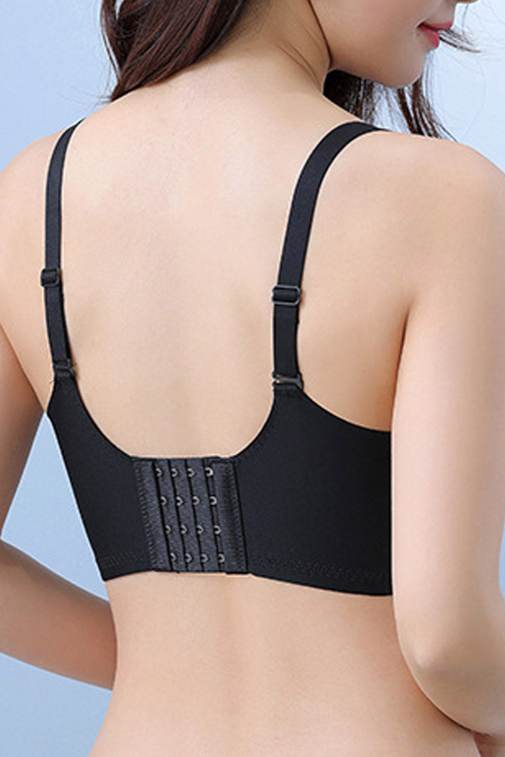 Women's Summer Lace Non-Steel Ring Non-Magnetic Adjustable Push-Up Bra