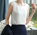 Women's Spring & Summer Sleeveless Professional Outerwear Top - Lightweight Office Layering Vest