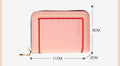 Embroidered Mini Card Holder for Women – Accordion Style Coin Purse with ID Slots, Large Capacity