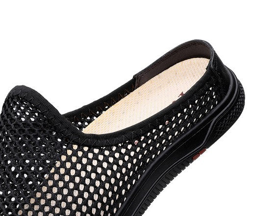 Mesh Half-Drag Toe Slippers